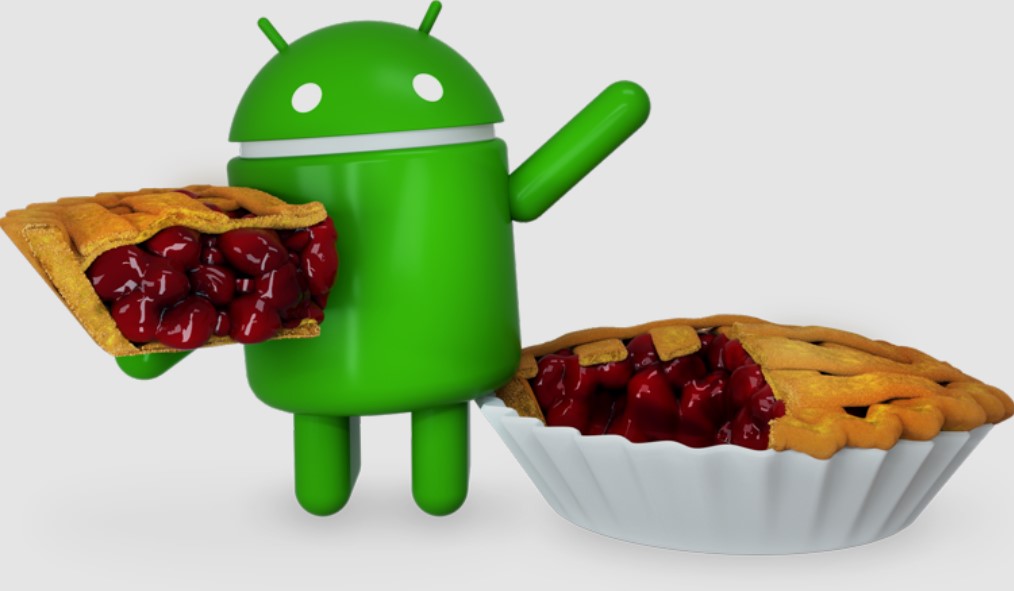 Android Pie Logo com torta