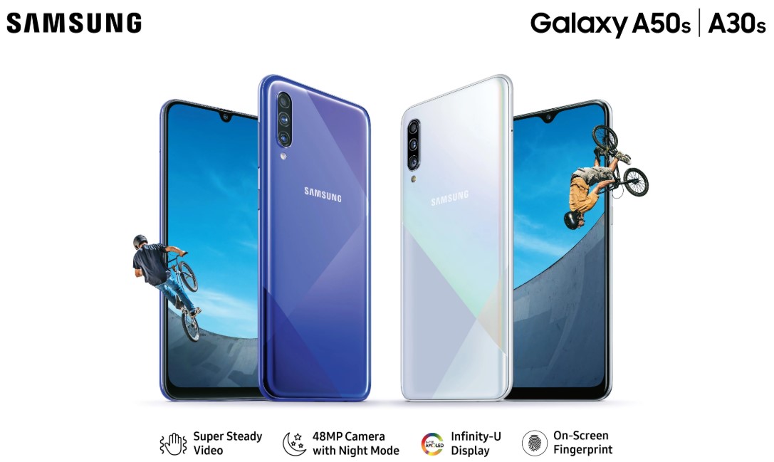 Samsung lança Galaxy A50s e A30s na Índia