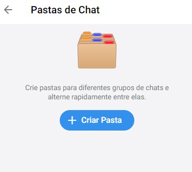 pastas de chat no telegram