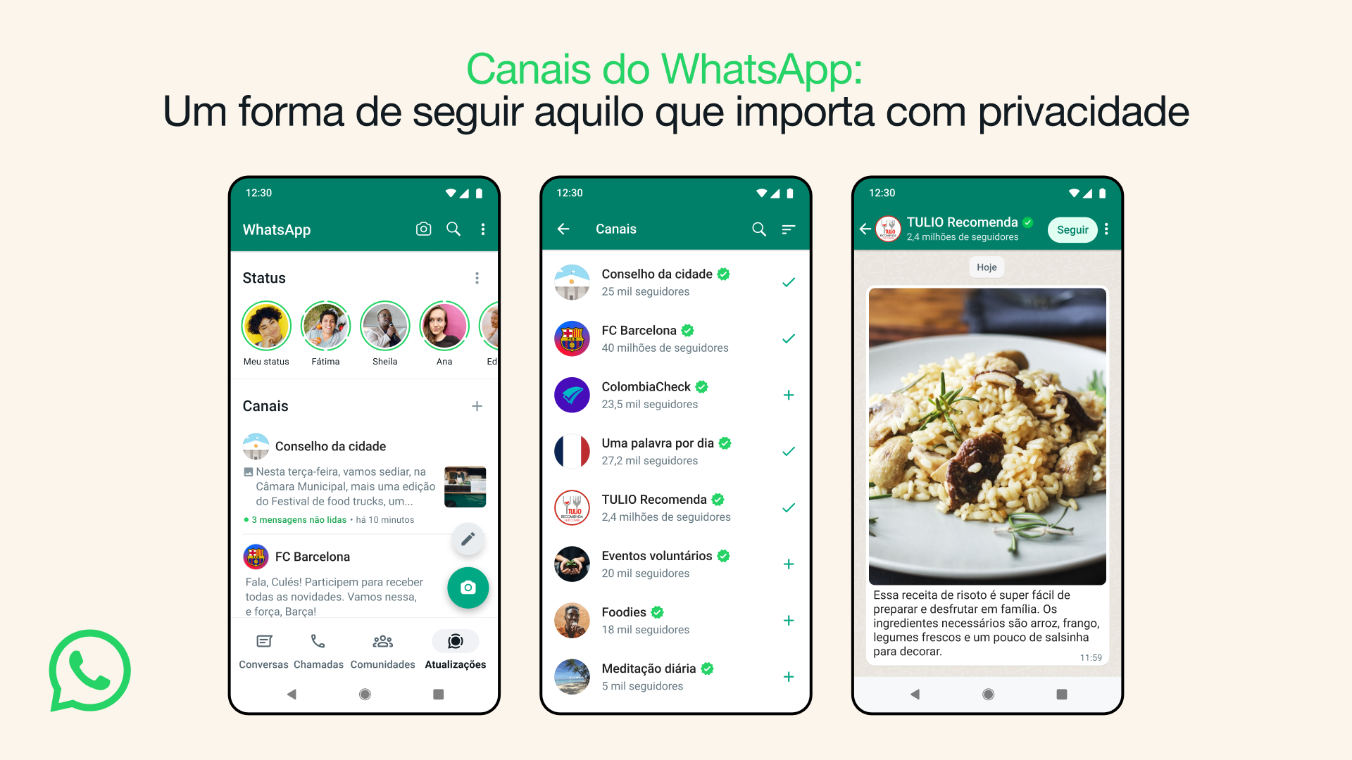 Whatsapp Canais