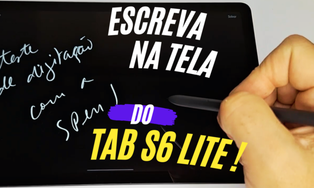 Como escrever direto na tela apagada no Galaxy Tab S6 Lite usando a SPen