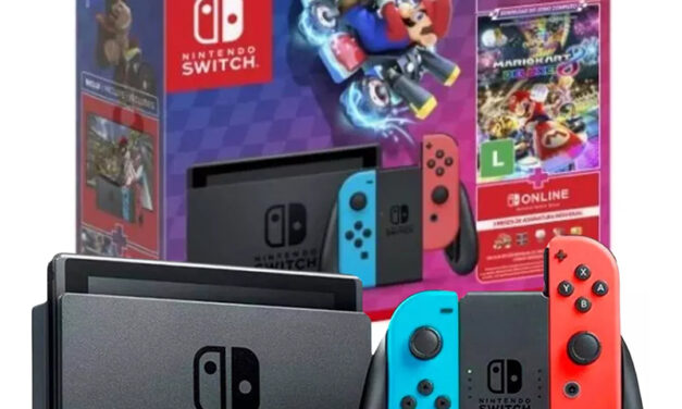 Console Nintendo Switch V2 32gb Mario Kart 8 Deluxe em até 18x R$111,06