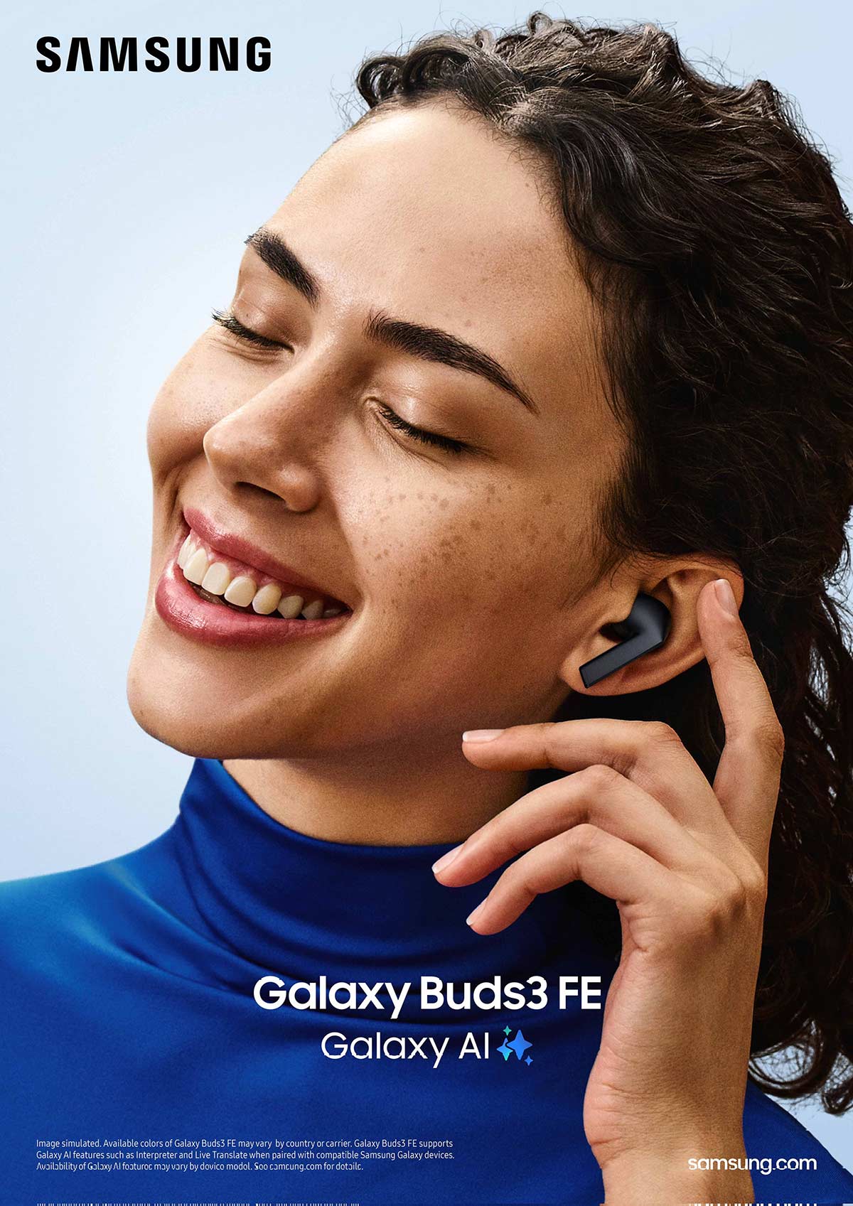 Samsung lança o fone Galaxy Buds3 FE com Inteligência Artificial