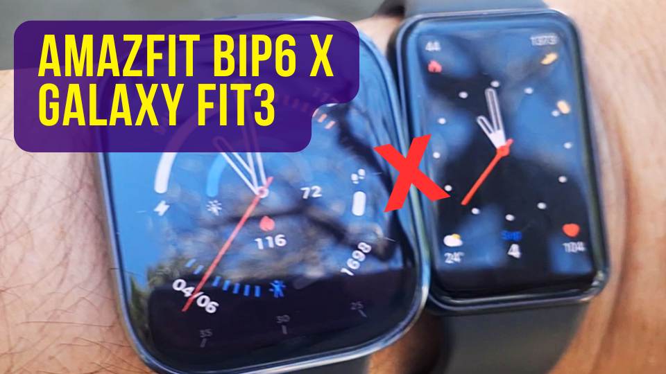 Comparativo: Amazfit Bip 6 x Galaxy Fit3, qual o melhor?